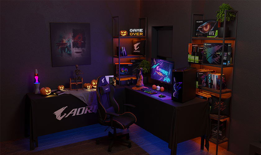 Aorus Halloween Gaming Room