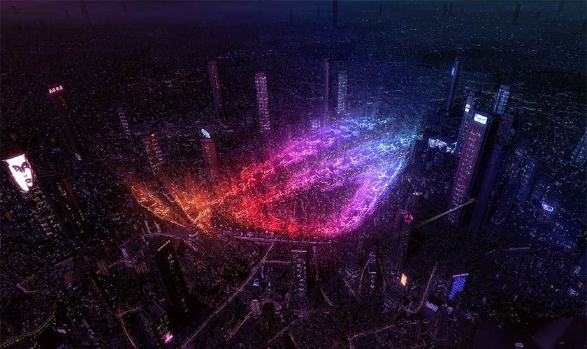 Hình nền máy tính 4K - ROG City Lights