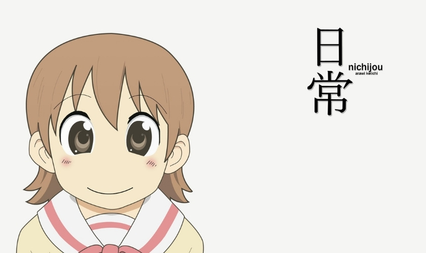 Hình nền máy tính anime 4K Nichijou ngầu