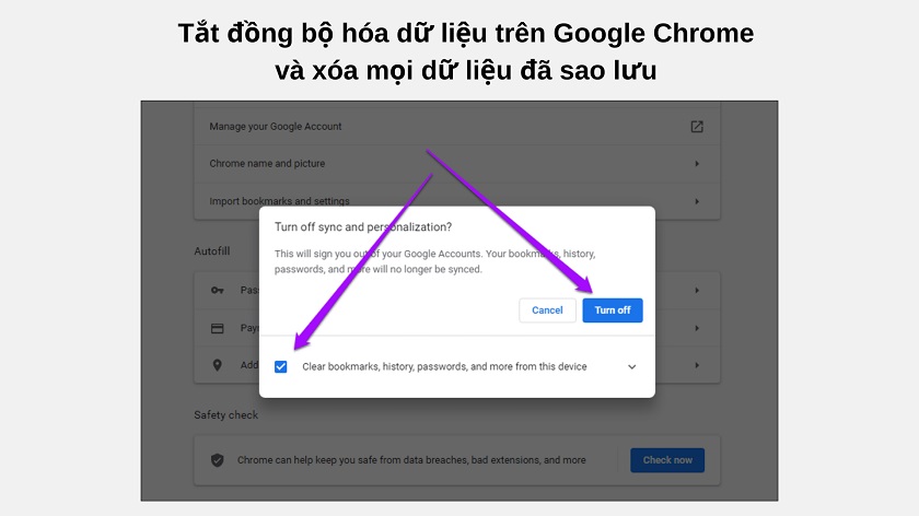 Đồng bộ hoá trên Google Chrome sẽ giúp bạn tiết kiệm thời gian và công sức hơn khi di chuyển giữa các thiết bị. Dễ dàng truy cập vào những trang web yêu thích, lịch sử trình duyệt và phần mở rộng của bạn. Tất cả chỉ trong vài cú nhấp chuột.