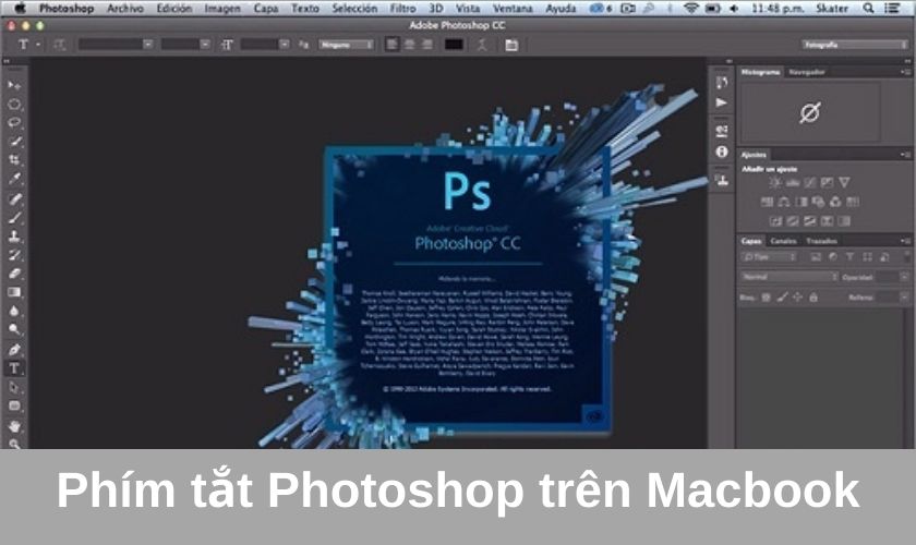Phím tắt Photoshop trên Macbook - MacOS
