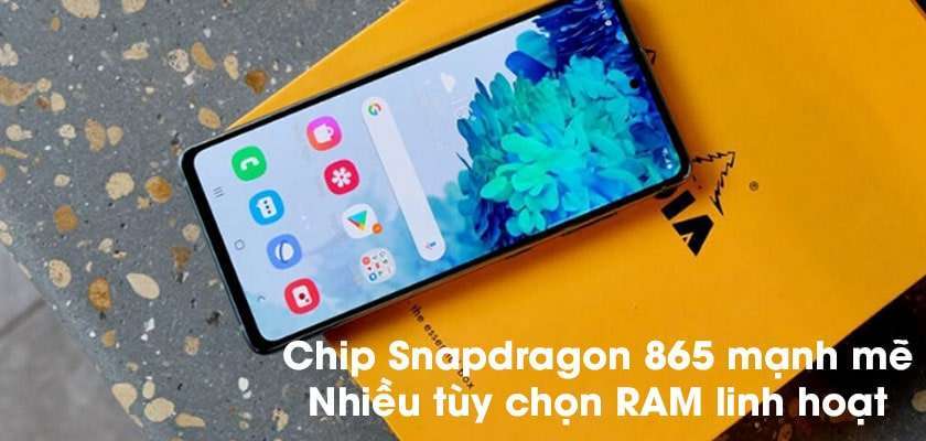 Chip Snapdragon 865 mạnh mẽ, nhiều tùy chọn RAM linh hoạt