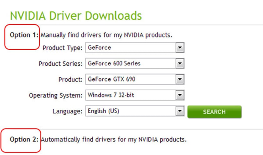 Hướng dẫn tải driver card màn hình của hãng NVIDIA