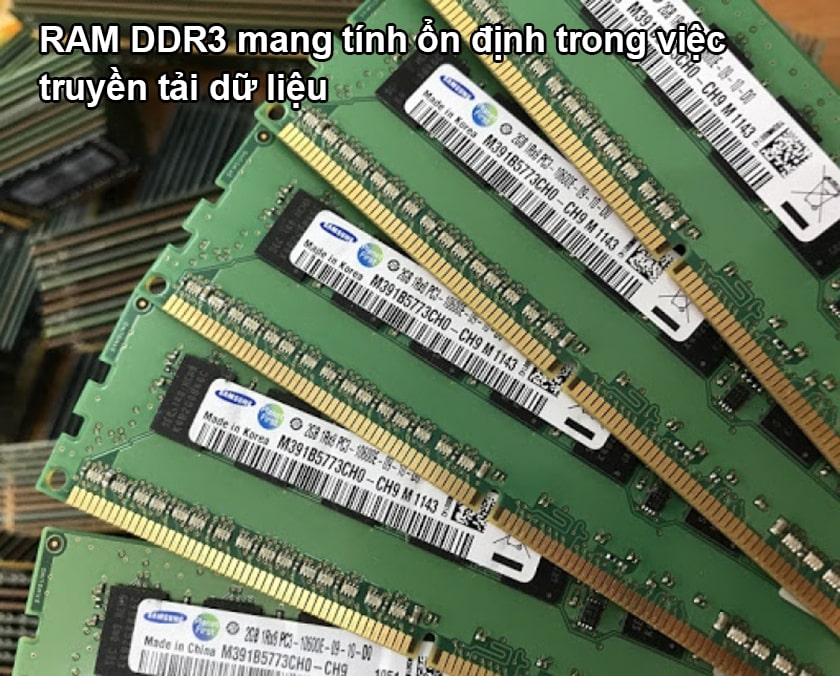 Bộ nhớ DDR3 được sản xuất nhằm giảm mức tiêu thụ điện năng so với DDR2