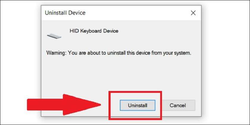 Sử dụng Device Manager trên Windows để khóa