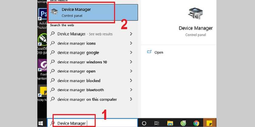 Sử dụng Device Manager 