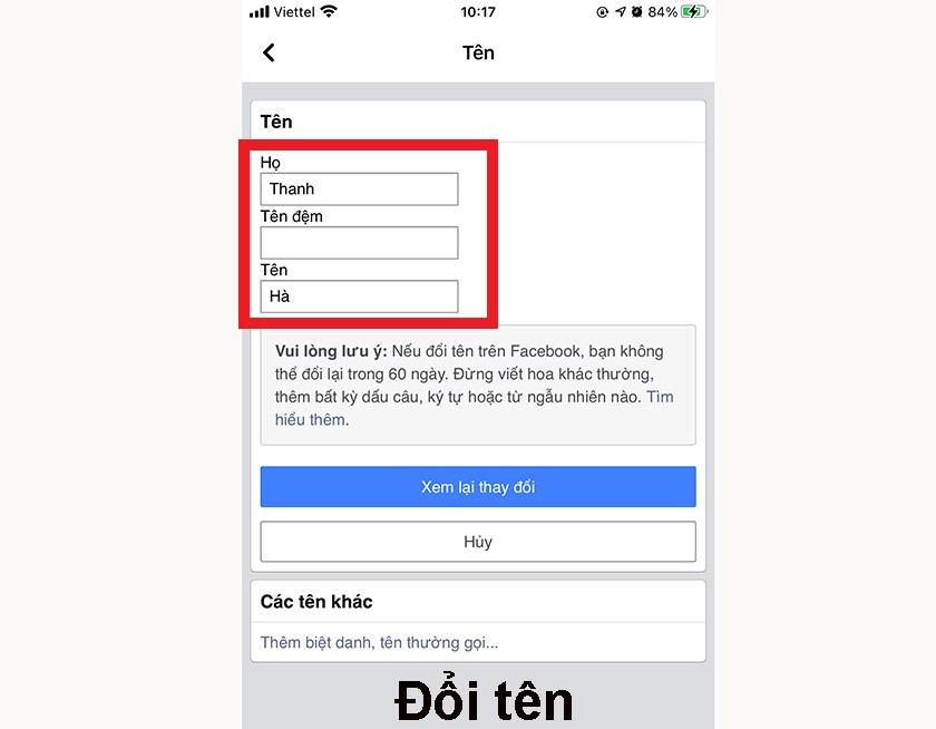 Hướng dẫn cách đổi tên Facebook trên điện thoại iPhone, Android, máy tính
