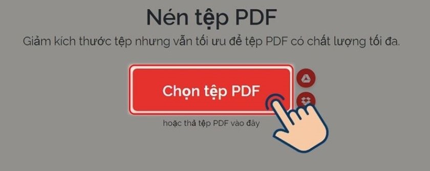 Cách nén file PDF bằng ilovepdf