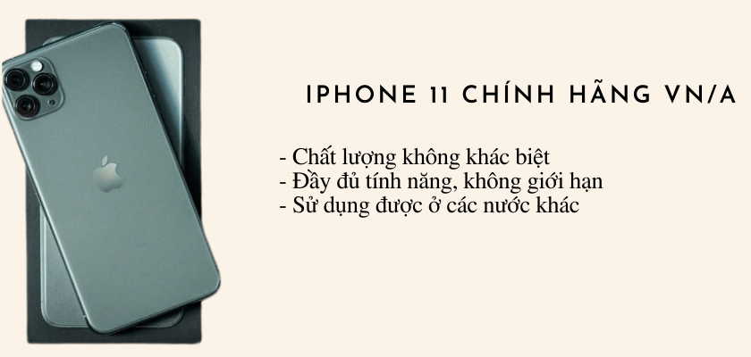 iphone 11 chính hãng vn/a
