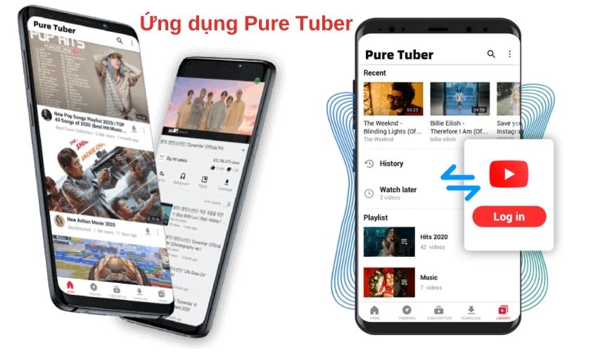Các ứng dụng nghe nhạc Youtube tắt màn hình điện thoại pure tuber