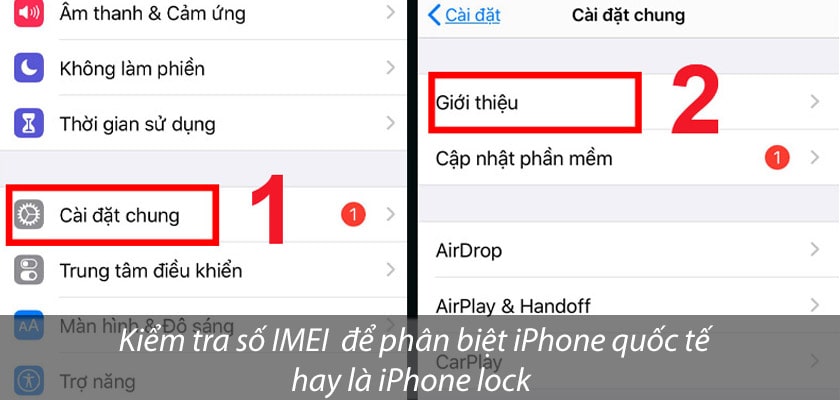 Kiểm tra số IMEI trên iPhone