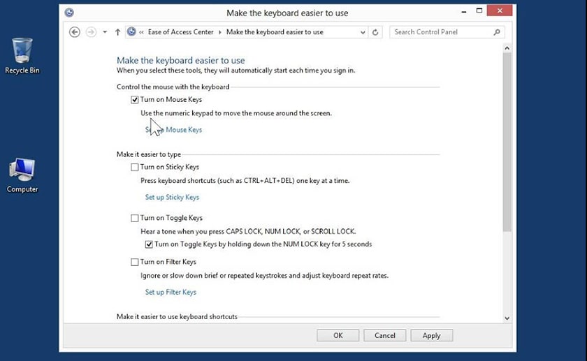 Lỗi bàn phím laptop trên Windows 7