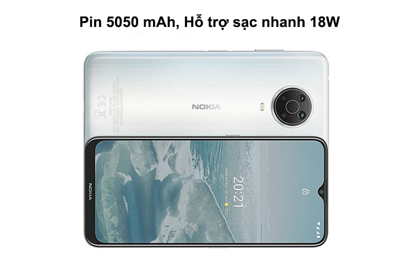 Điện thoại Nokia G21 có dung lượng pin vượt trội