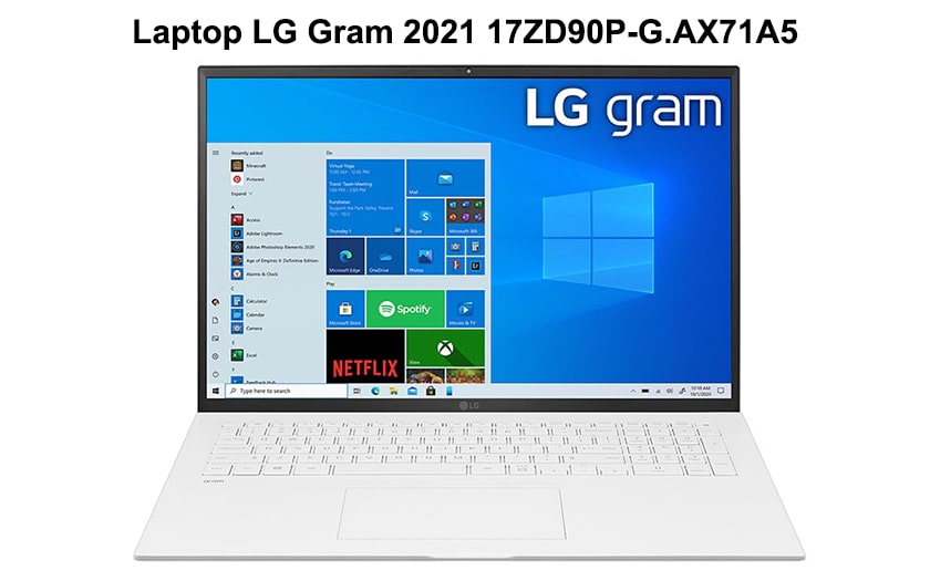 Laptop LG gram giá rẻ có độ phủ màu cao