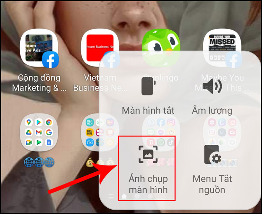 Chụp màn hình điện thoại Samsung J7 bằng nút Home ảo
