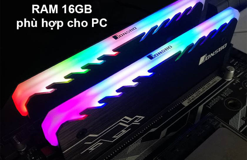 So sánh Ram 16GB với 8GB PC