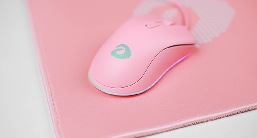 Chuột DareU EM908 Queen Pink không thể thiếu khi build PC gaming màu hồng