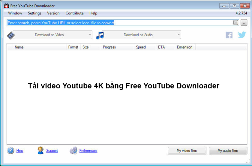 Tải videobằng Free YouTube Downloader