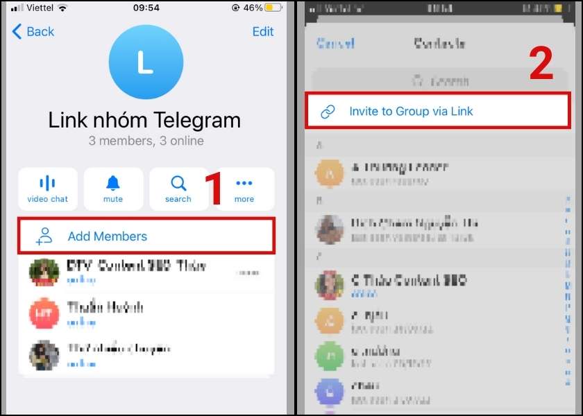 cách lấy link nhóm telegram