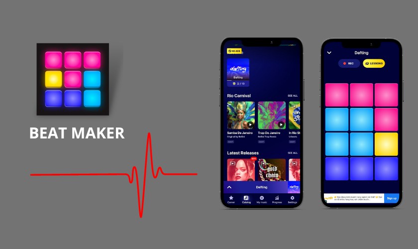 app chỉnh nhạc beat maker