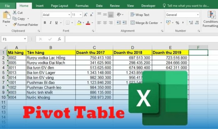 pivot table là gì và cách dùng pivot table trong excel