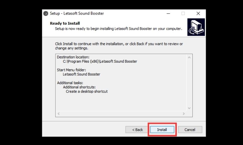 install phần mềm up volume máy tính sound booster
