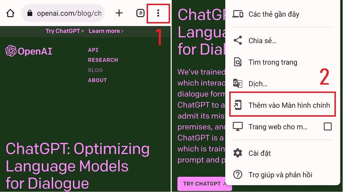 Tải ChatGPT tiếng Việt cho máy Android