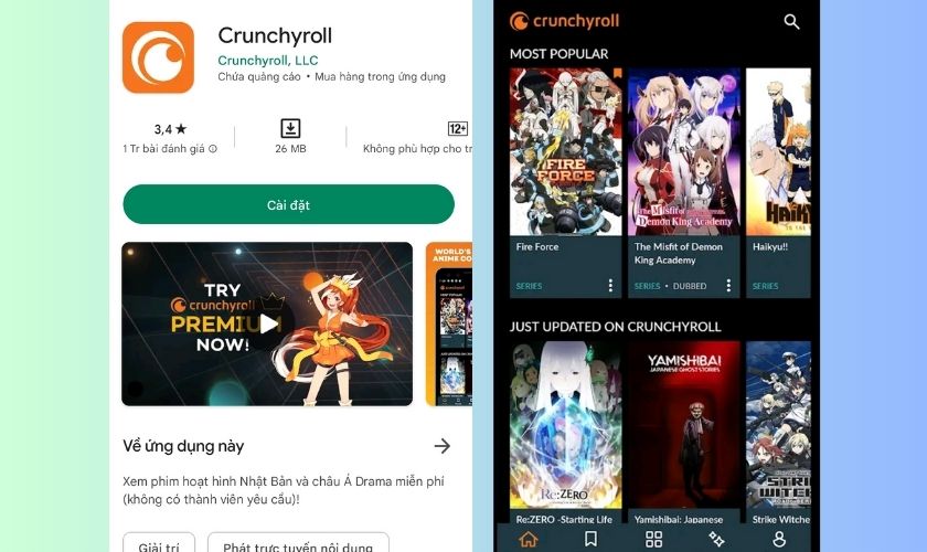 app crunchyroll manga