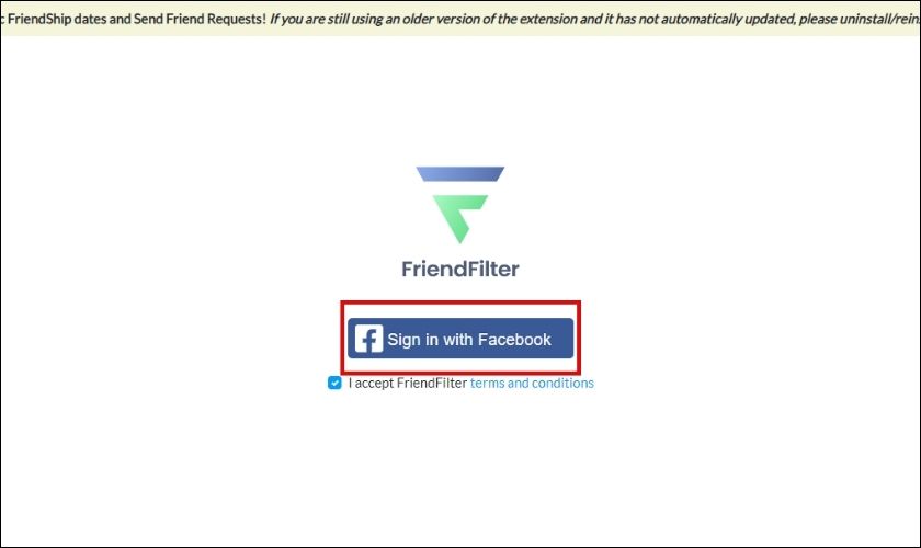 Cách lọc bạn bè không tương tác bằng ứng dụng lọc FriendFilter