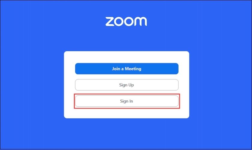 Cách đăng ký tài khoản Zoom trên máy tính