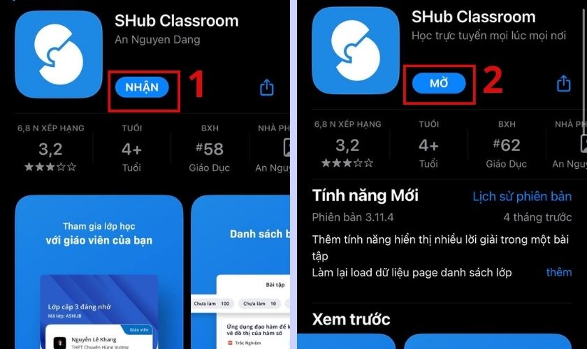 Cách tải và cài đặt SHub Classroom trên điện thoại 