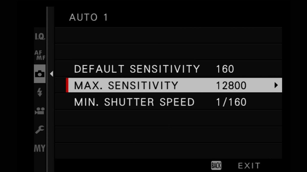 Chế độ auto ISO: Min 160, Max 12800, min shutter 1/160 hoặc 1/60