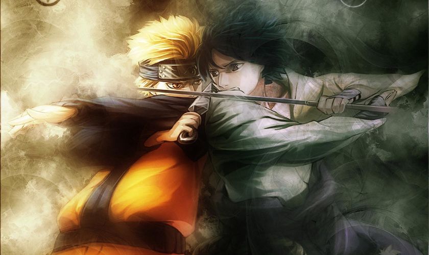 Hình nền Naruto vs Sasuke mới