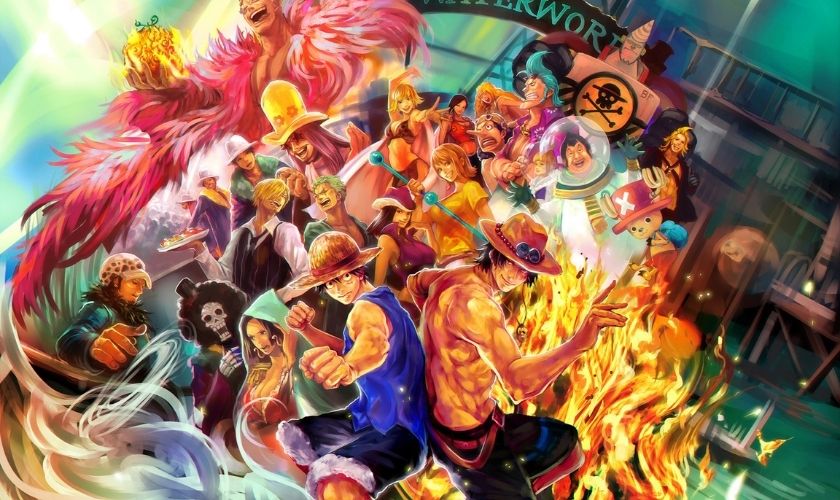 Wallpaper One Piece Luffy và đồng đội