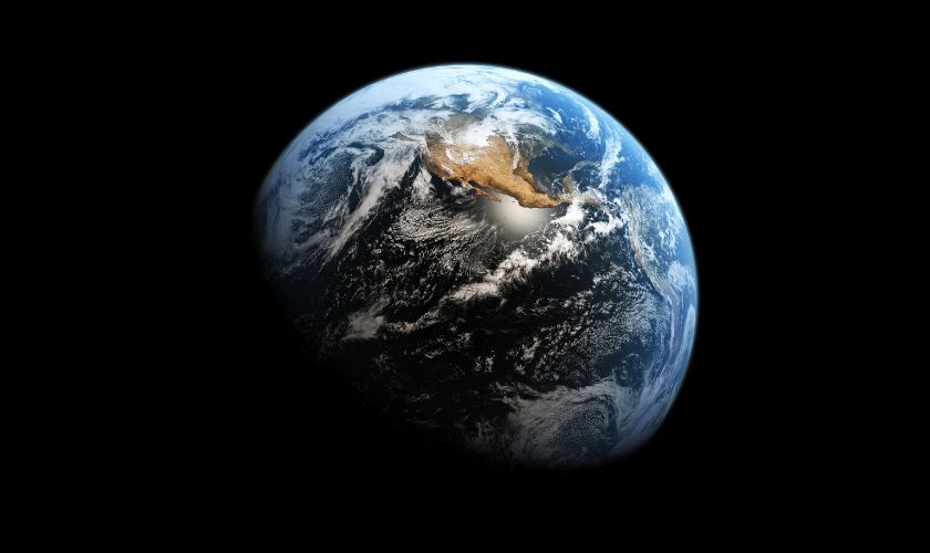 Hình nền Trái Đất ngoài vũ trụ dành cho máy tính