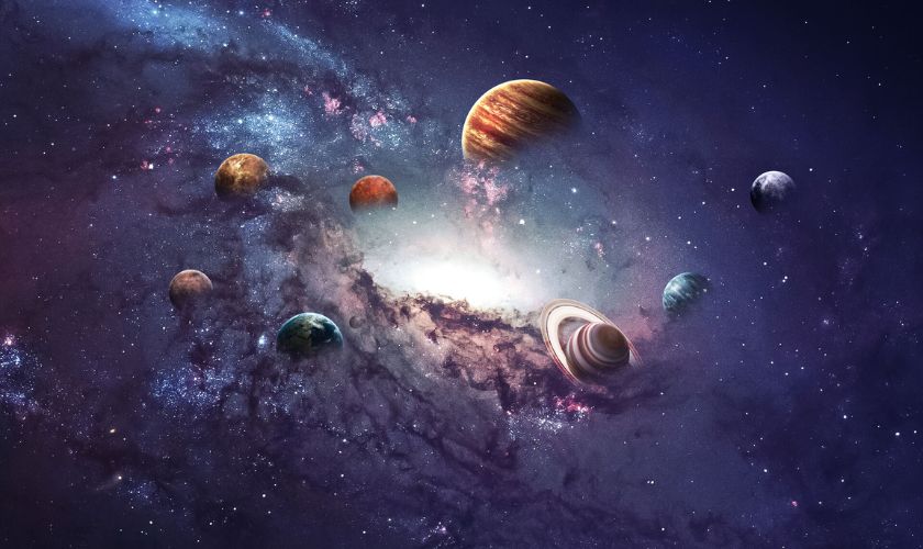Hình máy tính vũ trụ cute các hành tinh trong hệ mặt trời