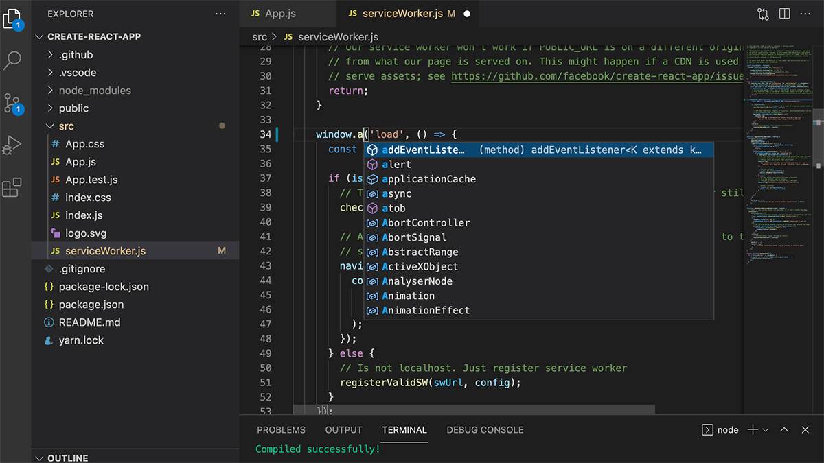 Visual Studio Code hỗ trợ debugging mạnh mẽ